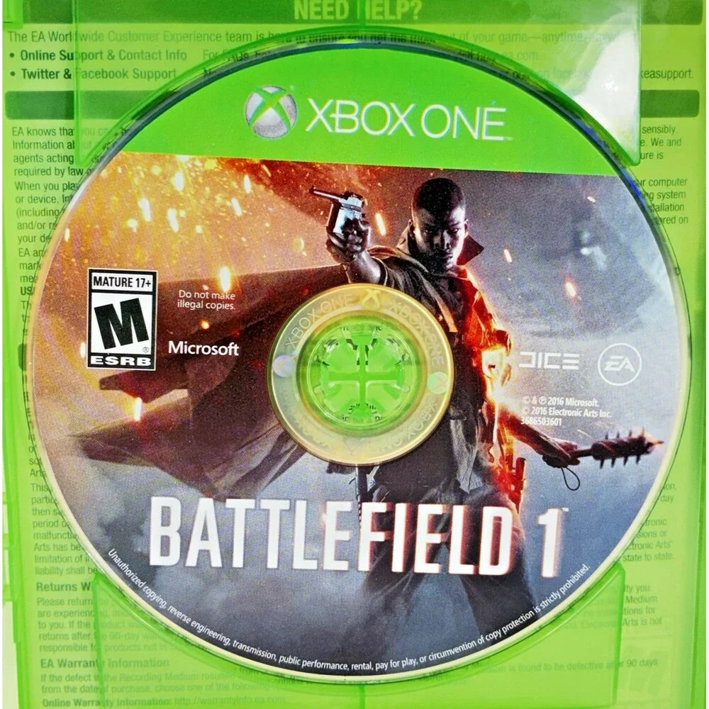 Battlefield 1 Microsoft Xbox One EA DICE with Insert Tested